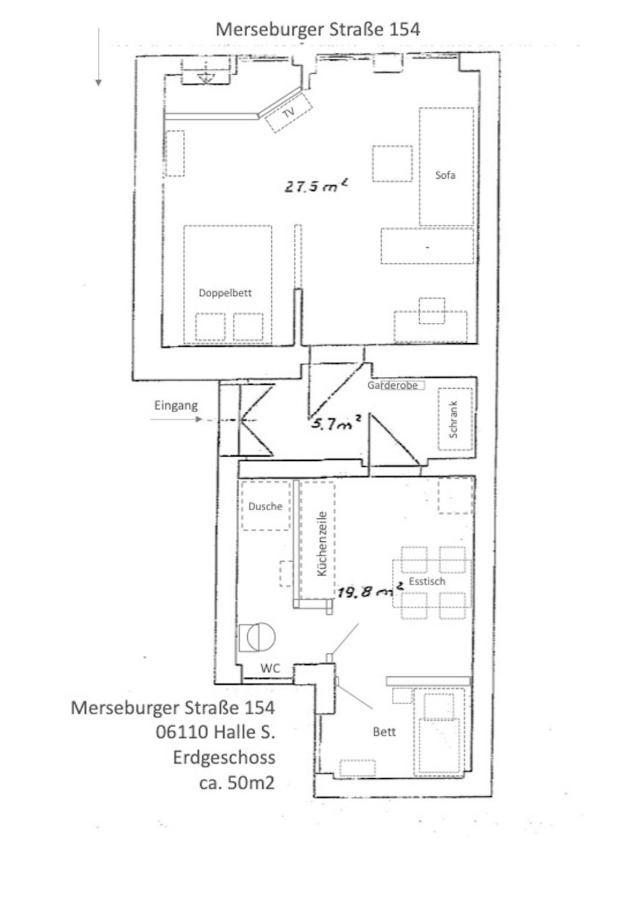 Appartement "Gudrun" Inklusive Parkplatz Halle  Exteriör bild